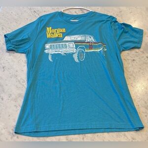 Morgan Wallen, Men’s NWOT, light blue, super soft Tee, Size XL